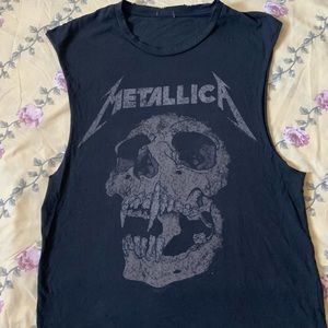 Metallica skull muscle tee